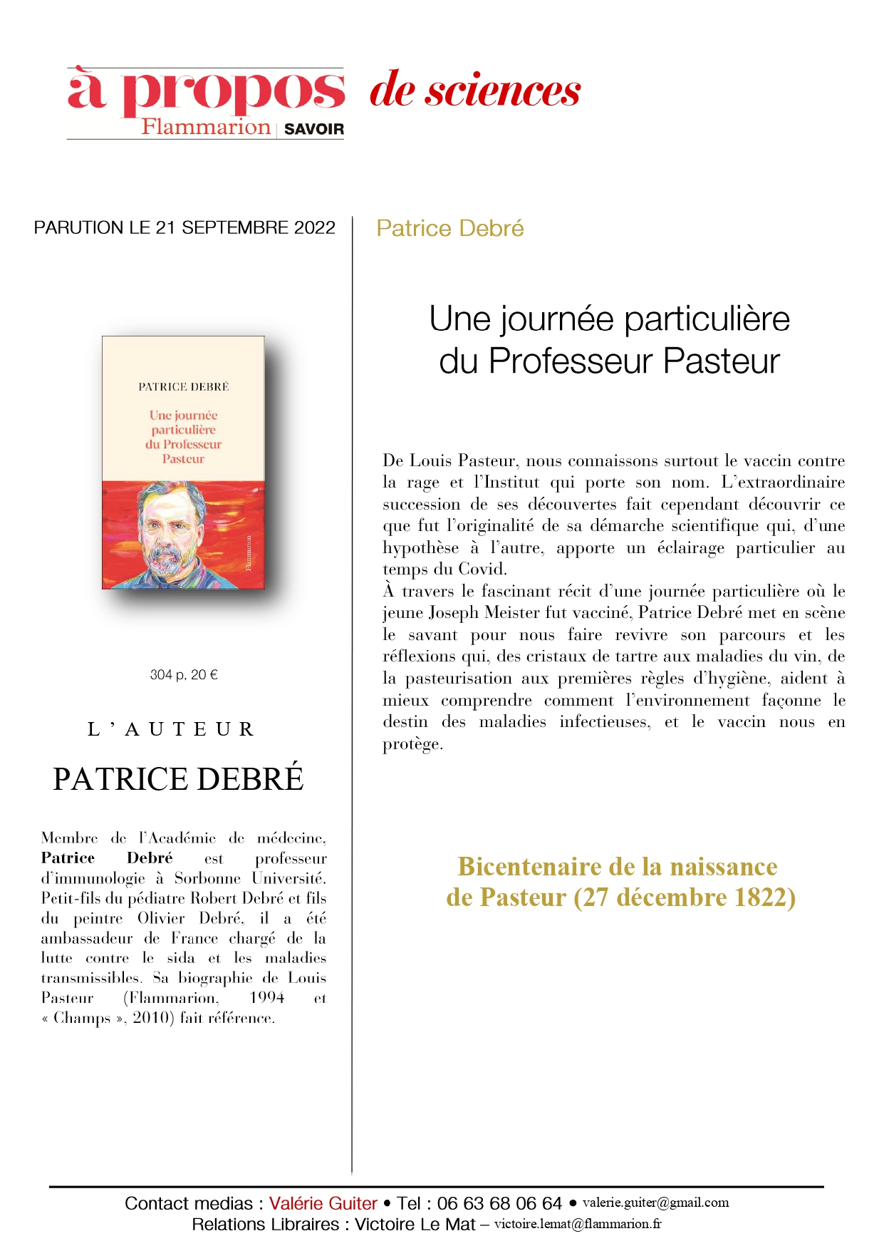 Et si nous ftions le bicentenaire de Louis PASTEUR ?