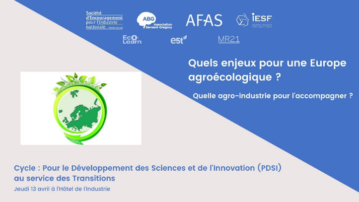 Visio Confrence PDSI 13/04 : Quels enjeux pour une Europe agro-cologique ? Quelle agro-industrie pour laccompagner ?