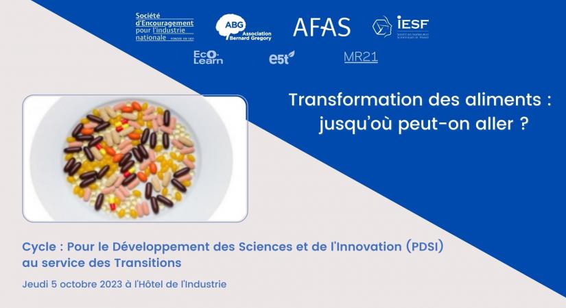 Replay de conférence PDSI du 5 octobre 2023 : Transformation des aliments : jusqu'où peut-on aller ?