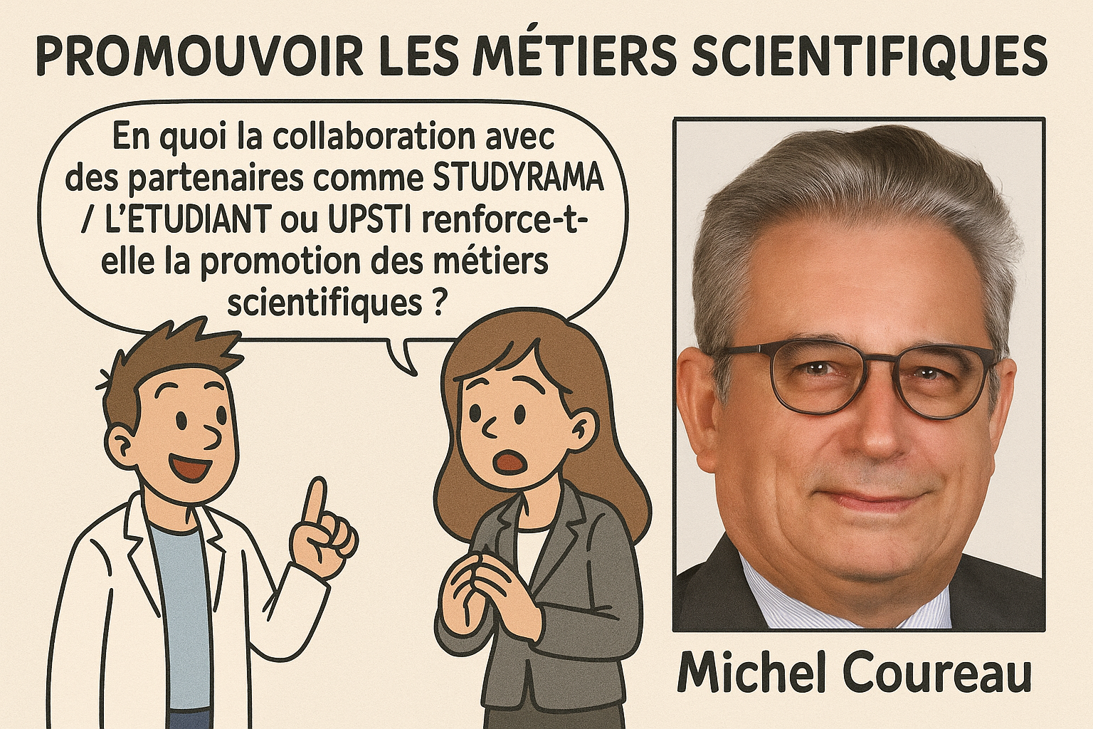 Interview de Michel COUREAU coordinateur pour IESF des salons STUDYRAMA et l'ETUDIANT
