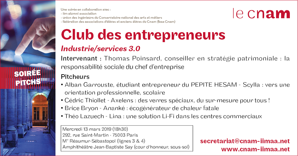 Club des entrepreneurs13 mars 2019